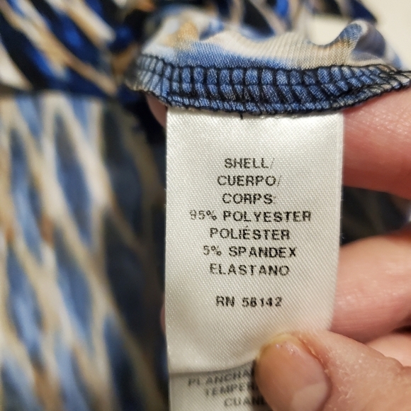 London Times Chic Wrap Silhoutte Modern Print Dress Size 10 - Picture 8 of 13